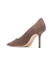 braune Wildleder Pumps von Jimmy Choo