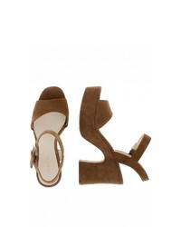 braune Wildleder Sandaletten von Nine West