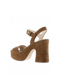 braune Wildleder Sandaletten von Nine West