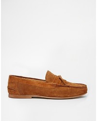 braune Wildleder Slipper mit Quasten von Asos