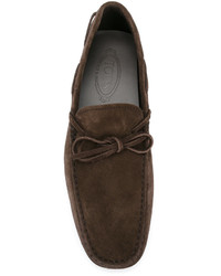 braune Wildleder Slipper von Tod's