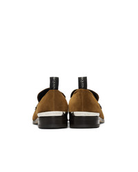 braune Wildleder Slipper von Alexander McQueen