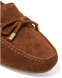 braune Wildleder Slipper von MICHAEL Michael Kors