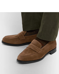 braune Wildleder Slipper von Church's