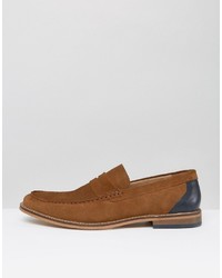 braune Wildleder Slipper von Asos