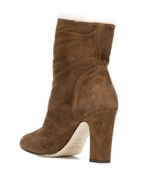 braune Wildleder Stiefeletten von Jimmy Choo