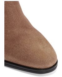 braune Wildleder Stiefeletten von Tod's