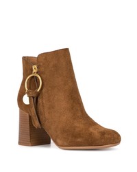 braune Wildleder Stiefeletten von See by Chloe