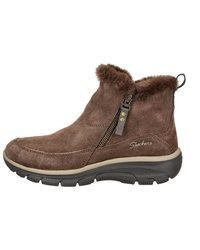 braune Wildleder Stiefeletten von Skechers