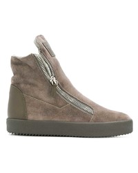 braune Wildleder Stiefeletten von Giuseppe Zanotti Design