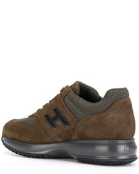 braune Wildleder Turnschuhe von Hogan