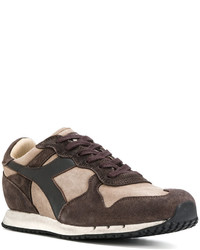 braune Wildleder Turnschuhe von Diadora