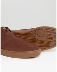 braune Wildleder Turnschuhe von Fred Perry