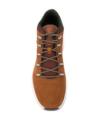 braune Wildlederarbeitsstiefel von Timberland