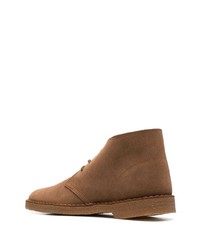 braune Wildlederfreizeitstiefel von Clarks Originals