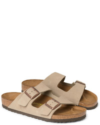 braune Wildledersandalen von Birkenstock