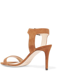 braune Wildledersandalen von Jimmy Choo