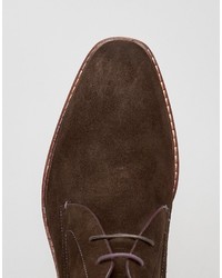 braune Wildlederstiefel von Ted Baker