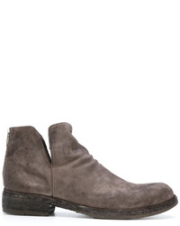 braune Wildlederstiefel von Officine Creative