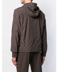 braune Windjacke von Ermenegildo Zegna