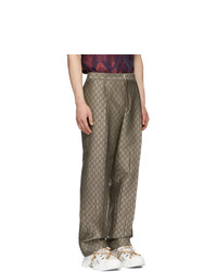 braune Wollchinohose von Gucci