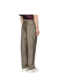 braune Wollchinohose von Gucci