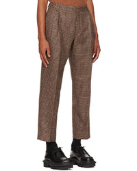 braune Wollchinohose von Dries Van Noten