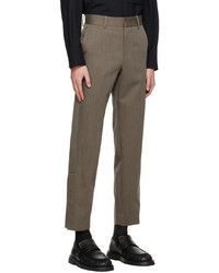 braune Wollchinohose von Solid Homme