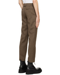 braune Wollchinohose von Solid Homme