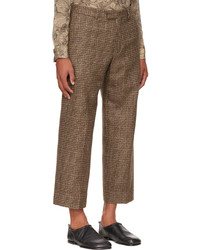 braune Wollchinohose von Dries Van Noten