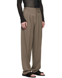 braune Wollchinohose von Maiden Name