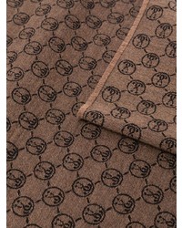 brauner bedruckter Schal von Moschino