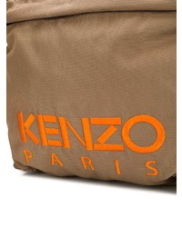 brauner bestickter Rucksack von Kenzo