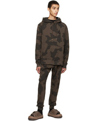 brauner Camouflage Pullover mit einem Kapuze von Études