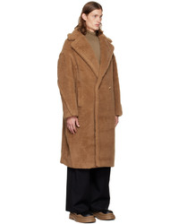 brauner Fleece-Mantel von Max Mara