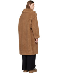 brauner Fleece-Mantel von Max Mara