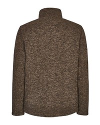 brauner Fleece-Pullover mit einem Reißverschluß von Killtec