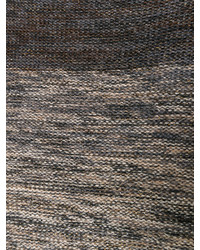 brauner horizontal gestreifter Pullover von Antonio Marras