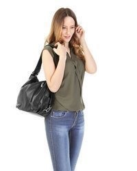 brauner Leder Rucksack von CLUTY