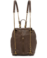 brauner Leder Rucksack von Jerome Dreyfuss