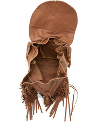 brauner Leder Rucksack von Cleobella