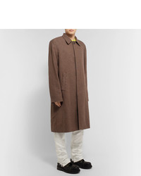 brauner Mantel mit Hahnentritt-Muster von Balenciaga