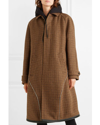 brauner Mantel mit Hahnentritt-Muster von Balenciaga