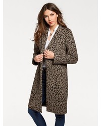 brauner Mantel mit Leopardenmuster von Heine