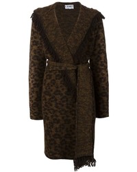 brauner Mantel mit Leopardenmuster von Lainey Keogh Womens
