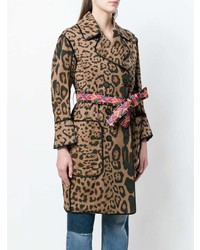 brauner Mantel mit Leopardenmuster von bazar deluxe