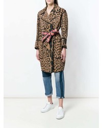 brauner Mantel mit Leopardenmuster von bazar deluxe