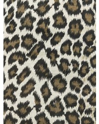 brauner Minirock mit Leopardenmuster von Jean Paul Gaultier Vintage