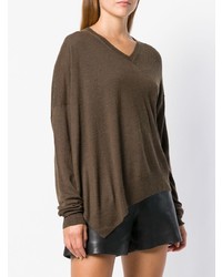 brauner Oversize Pullover von Isabel Marant Etoile
