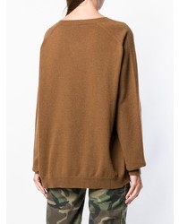 brauner Oversize Pullover von P.A.R.O.S.H.